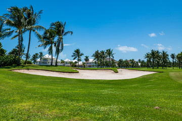 Wall Mural - Golf resort in Cabbage beach (Paradise Island, Nassau, Bahamas).