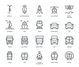 Fototapeta Panele - Transport Icons, front View, part II.
