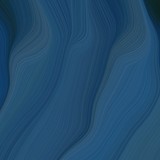 Fototapeta Abstrakcje - elegant square graphic background with dark slate gray, very dark blue and teal blue color. modern soft swirl waves background illustration