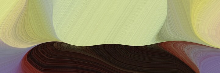 Poster - decorative background graphic with curvy background design with tan, very dark pink and old mauve color