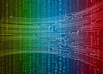 cyber circuit future technology concept background