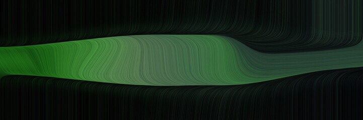 Poster - elegant modern header with dark olive green, black and dark slate gray colors. fluid curved lines with dynamic flowing waves and curves