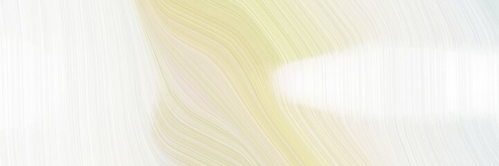 Poster - elegant dynamic banner with linen, white smoke and pale golden rod colors. fluid curved lines with dynamic flowing waves and curves