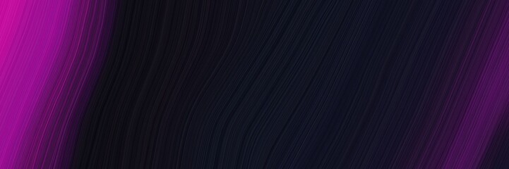 Poster - elegant dynamic header with very dark pink, dark magenta and very dark magenta colors. fluid curved lines with dynamic flowing waves and curves
