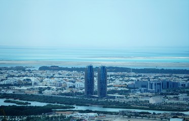 Wall Mural - aerial view of the city of abu dhabi