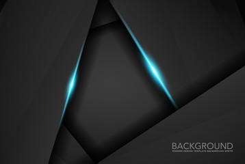 Wall Mural - black abstract background pattern stripe paper material 3d render. business technology commercial sa