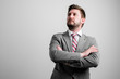 © Cipri Suciu  - Portrait of business man wearing business clothes standing with arms crossed