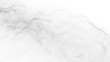 © ihor - Abstract white futuristic background. Big data visualization. Digital dynamic wave of particles. 3D rendering.