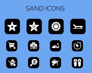 Wall Mural - Modern Simple Set of sand Vector filled Icons