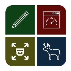 Sticker - Set of contour icons