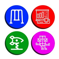 Poster - slide icon set