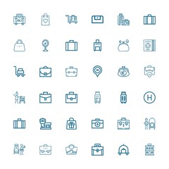  Editable 36 suitcase icons for web and mobile