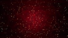 Abstract Red Starfield Video Background