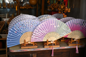 Chinese folk arts and crafts folding fan