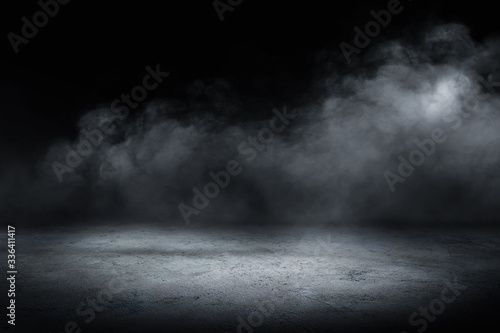 Cuadros en Lienzo concrete floor and smoke background
