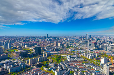 City Scenery of Pudong New Area, Shanghai, China