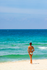 Sticker - Woman at the beach in Thailand