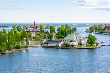 Wall Mural - Small islands in Helsinki harbor, Finland