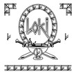 Loki Ornament Viking God Logo Emblem