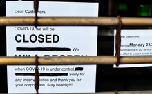 New York City Restaurant Business Closed Down Due To Government Order Lock Down Covid19