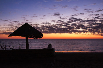 Wall Mural - Cloudy sunset