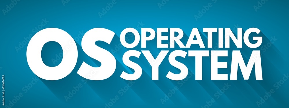 OS - Operating System acronym, business concept background - obrazy, fototapety, plakaty 
