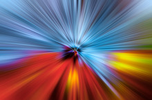 Abstract Explosion Of Colour Background