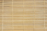 Fototapeta Dziecięca - wooden sushi carpet horizontal small sticks simple background textured object decoration element empty copy space for your text