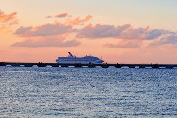 panorama of Cozumel island in Mexico