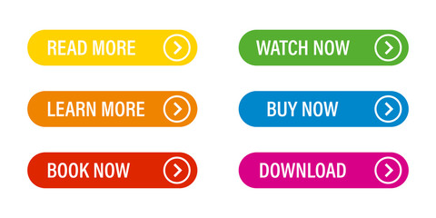 Wall Mural - buttons vector isolated web design elements. vector web action buttons. navigation app. vector banne