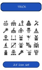 Poster - trick icon set