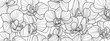 © TWINS DESIGN STUDIO - Luxury Orchid wallpaper design vector. Tropical pattern design,Blossom floral,  Blooming realistic isolated flowers. Hand drawn. Vector illustration.