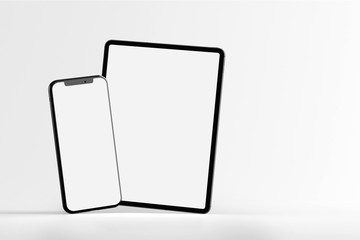 Wall Mural - Mock up of device - 3d rendering