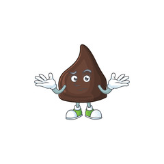 Sticker - An image of chocolate conitos in grinning mascot cartoon style