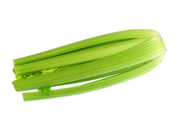 Wall Mural - fresh celery isolated on white background