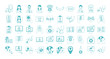 © Stockgiu - online doctor, physician technology consultant medical icons set, line style icon