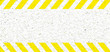 Leinwandbild Motiv yellow hazard stripes