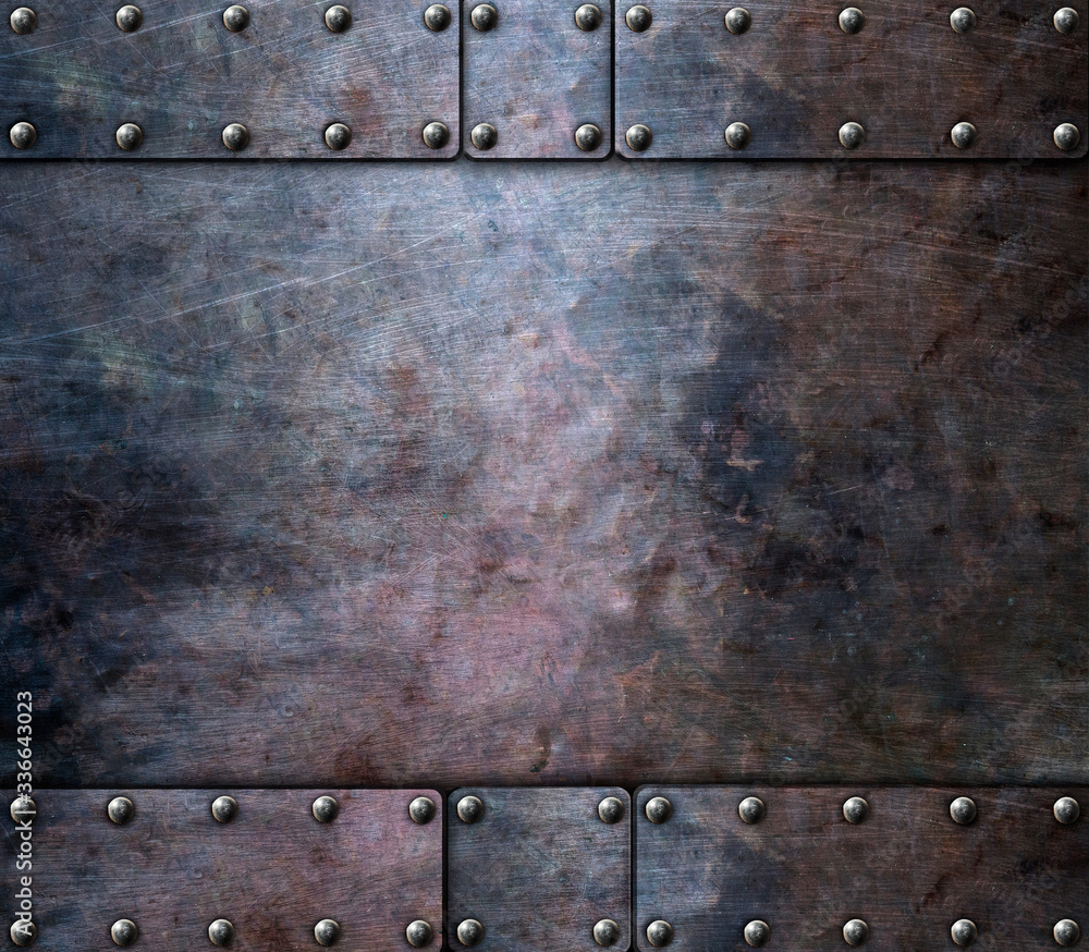 metal texture with rivets Stock Illustration | Adobe Stock