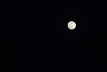 Full Moon In The Black Sky