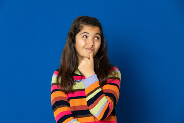 Sticker - Preteen girl with striped jersey