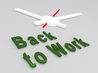 back to work concept
