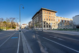 Fototapeta Miasto - Empty streets of Vienna city center