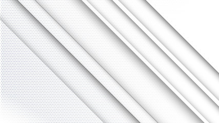 Fototapete - Abstract white and gray gradient background. Halftone dots design background. Gray dotted halftone backdrop. Vector Illustration. Geometric backdrop. Dotted texture template. Dots grunge texture.