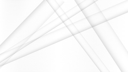 Fototapete - Abstract white and gray gradient background. Halftone dots design background. Gray dotted halftone backdrop. Vector Illustration. Geometric backdrop. Dotted texture template. Dots grunge texture.