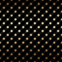 Wall Mural - geometric golden and black seamless simple pattern background, art deco style