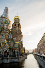 Wall Mural - Beautiful view of orthodox cathedral in city