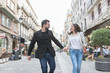 © FotoAndalucia - Couple running in the city outdoors