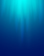 Ocean water blue background underwater rays sun.3D Vector illustration.