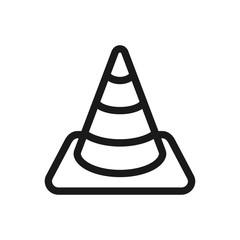 cone vector icon, traffic cone icon vector logo template