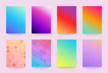 Poster - Minimal vector abstract cover notebook design. Planner and diary bright and pastel cover for print. Abstract design for copybook brochures and school books. Notebook, brochure, magazine template